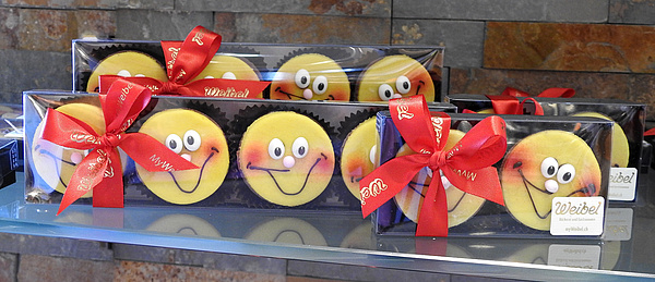 Gefüllte Schokoladen Smileys